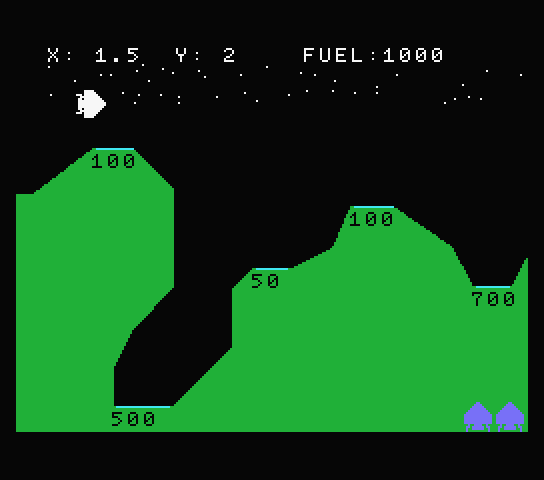 Moon Landing screenshot 2 for MSX